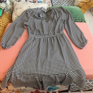 JCREW womens houndstooth dress size 4 — great for work & business